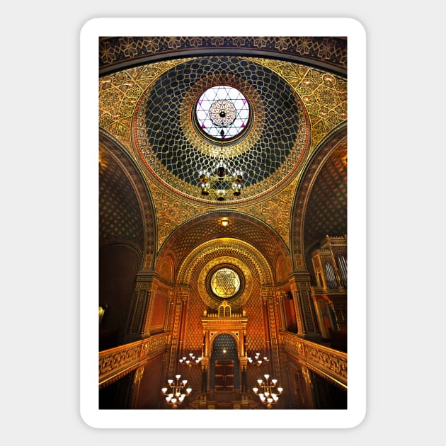 The Spanish Synagogue - Prague Sticker by Cretense72